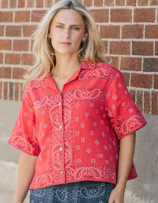 Shannon Passero Marisol Shirt | Red
