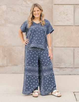 Shannon Passero Bandana Pants | Navy