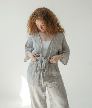 Pokoloko Balloon Sleeve Top | Charcoal