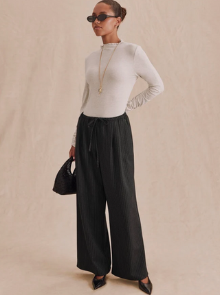 Splendid Bamboo Longsleeve Mockneck | Taupe + Oak