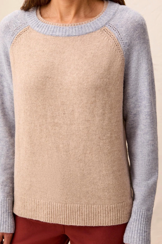 Tribal Colour Block Ragan Sleeve Sweater | Oatmeal