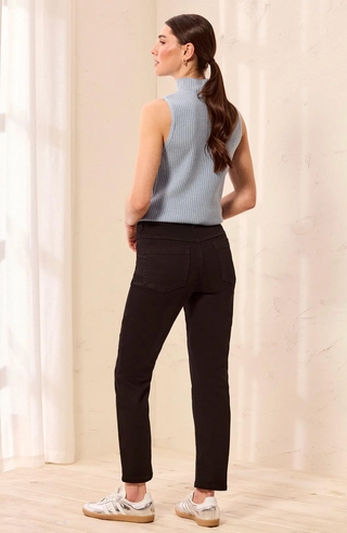 Tribal Sophia Curvy Boundless Denim | Black + Darknight