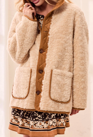 Tribal Reversible Coat | Walnut