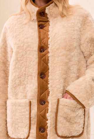 Tribal Reversible Coat | Walnut
