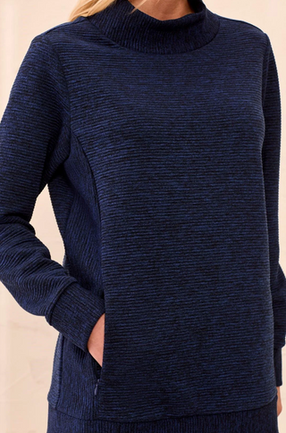 Tribal Ottoman Rub Mock Neck Tunic | Stellar