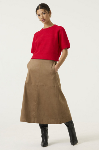 Garcia Short Sleeve Sweater | Red