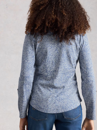 White Stuff Annie Jersey Shirt | Blue Print
