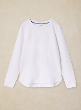 White Clara LS Tee | White