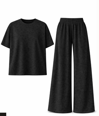 Priv Vienne Printed Pant | Black