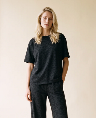 Priv Vienne Printed Pant | Black