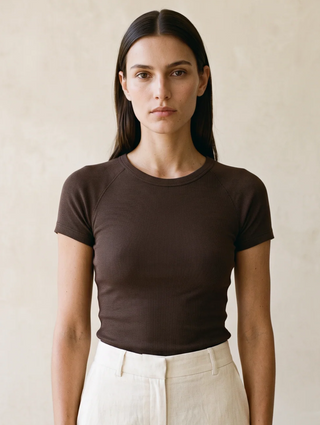 Priv Form Crew Short Sleeve | Black + Espresso