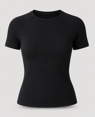 Priv Form Crew Short Sleeve | Black + Espresso