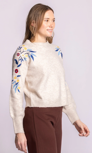Pink Martini Holland Sweater | Light Grey