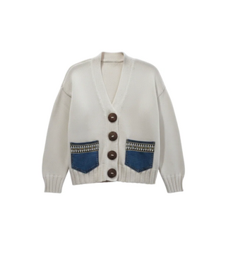 Shannon Passero Isla Cardigan | Black + Cream