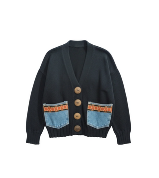 Shannon Passero Isla Cardigan | Black + Cream