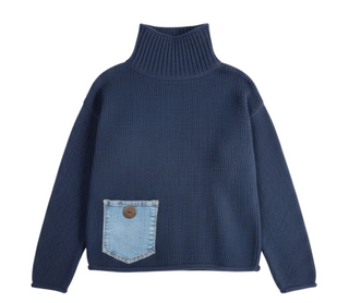 Shannon Passero Emerie Pullover | Grey + Navy