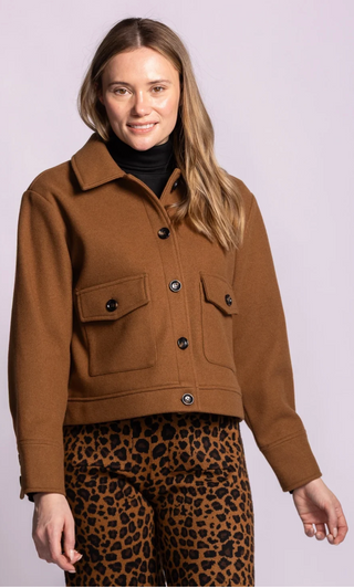 Pink Martini Khloe Coat | Brown