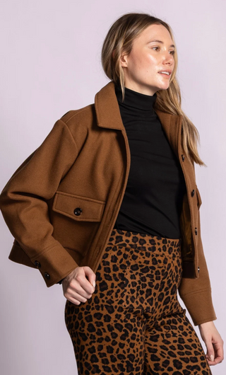 Pink Martini Khloe Coat | Brown