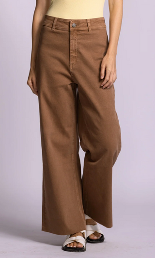 Pink Martini Mallory Denim Pant | Brown