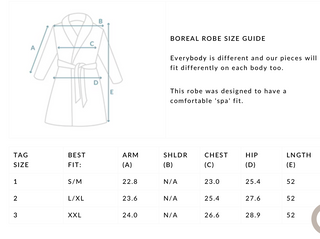 Tofino Towel Boreal Unisex Robe | White + Grey