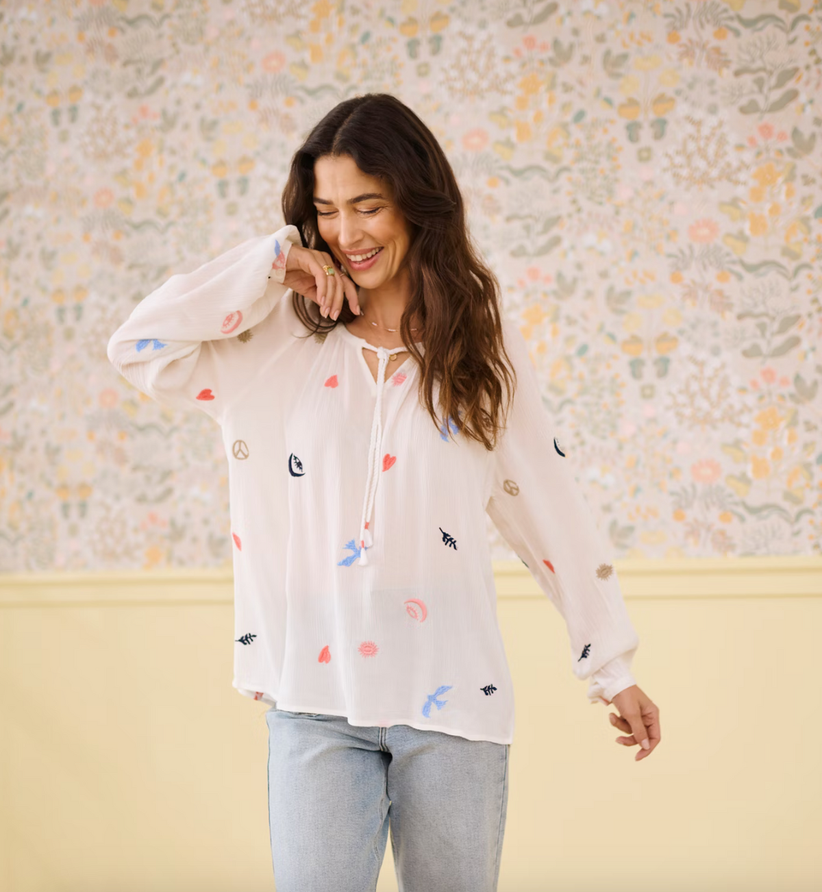 Cream Ronja Blouse | Marshmellow