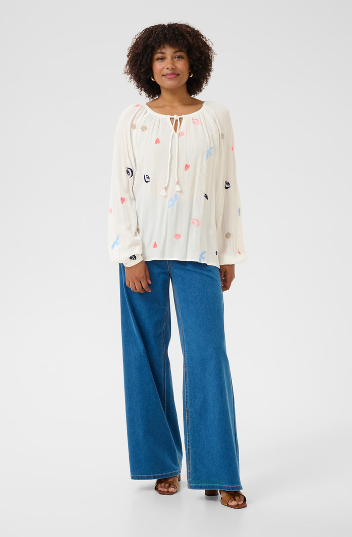 Cream Ronja Blouse | Marshmellow