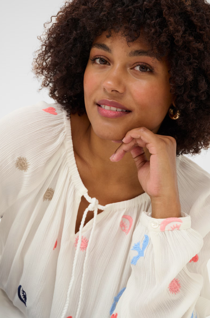 Cream Ronja Blouse | Marshmellow