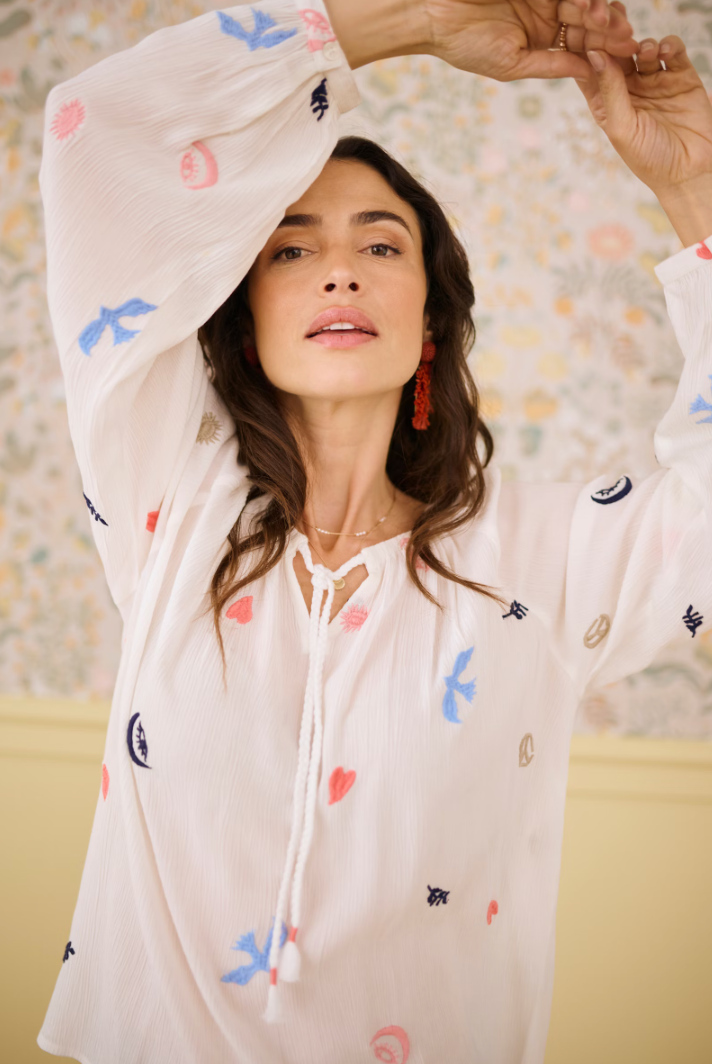 Cream Ronja Blouse | Marshmellow