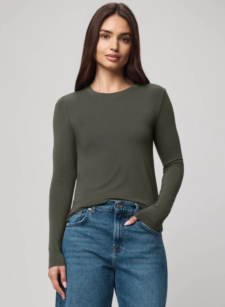 Splendid Bamboo Long Sleeve Tee | Green