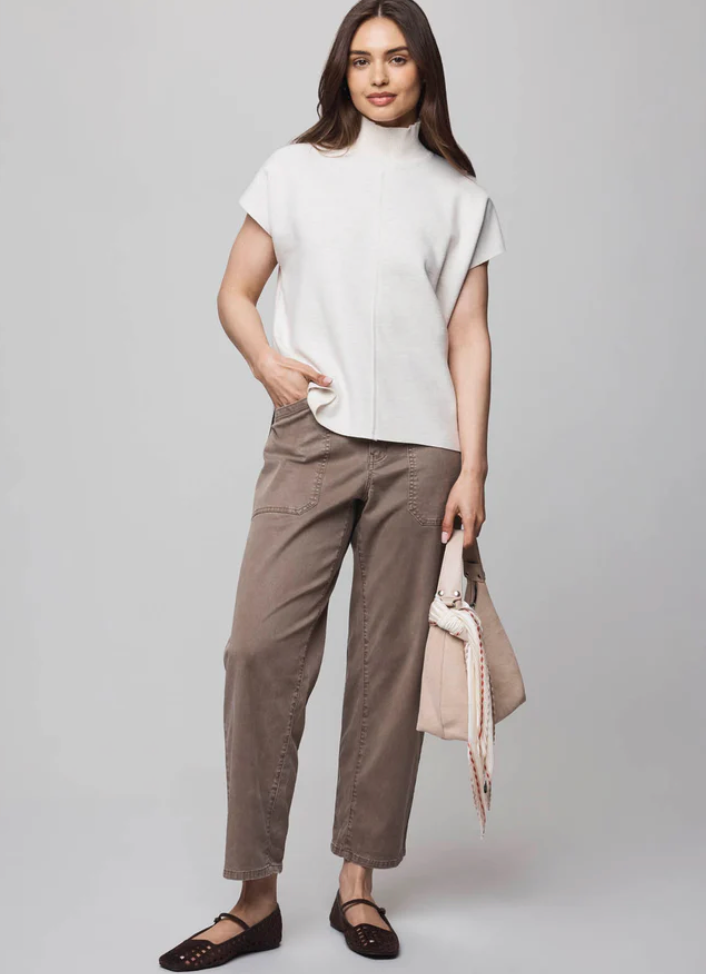 Splendid Winslow Mock Neck Pullover | Oak + Lead