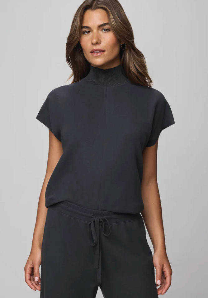 Splendid Winslow Mock Neck Pullover | Oak + Lead