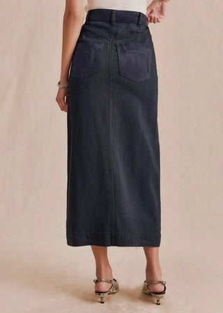 Splendid Ryder Suede Skirt | Dark Rinse