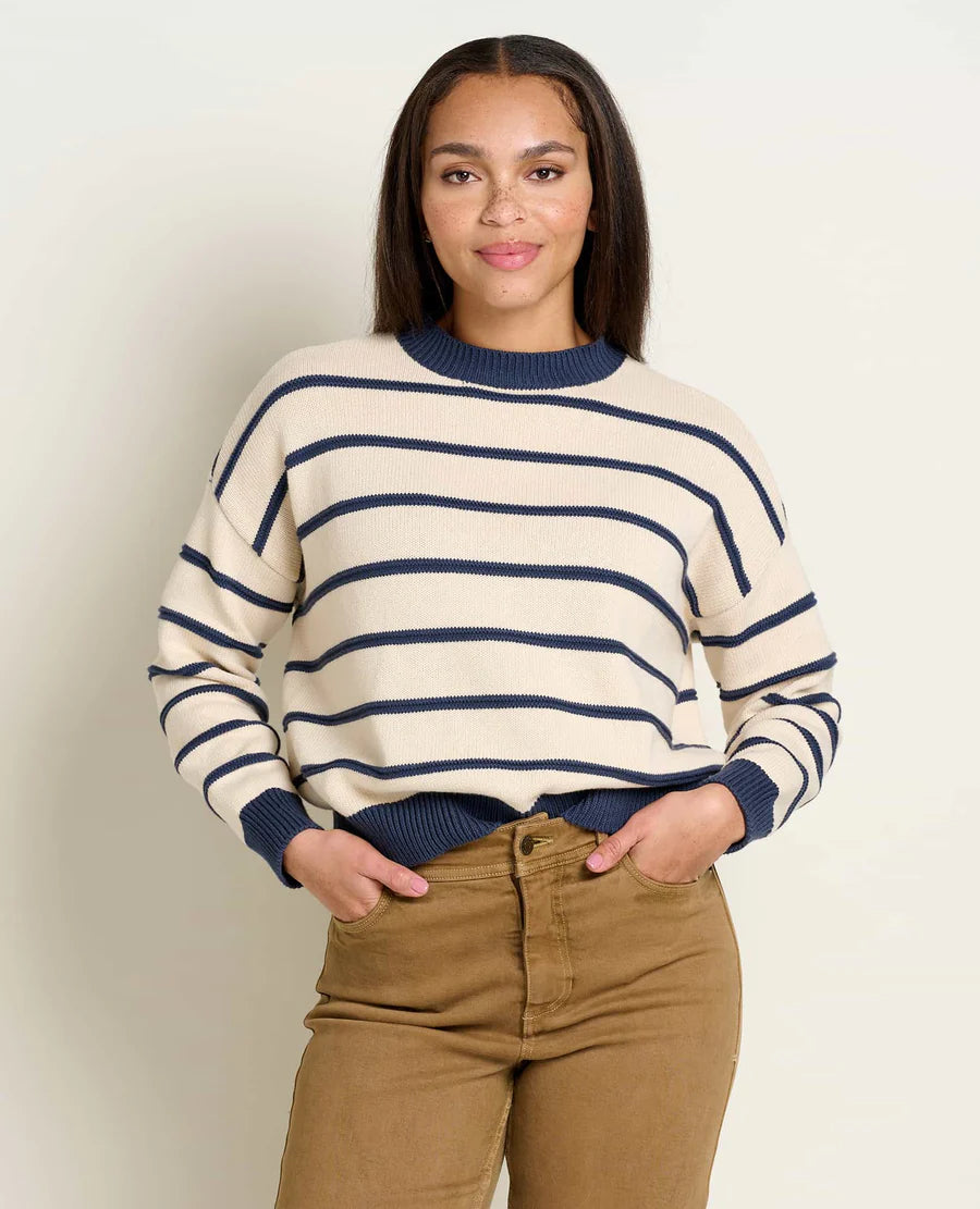 Toad & Co Bianca Crew Sweater | Navy & Cardamom