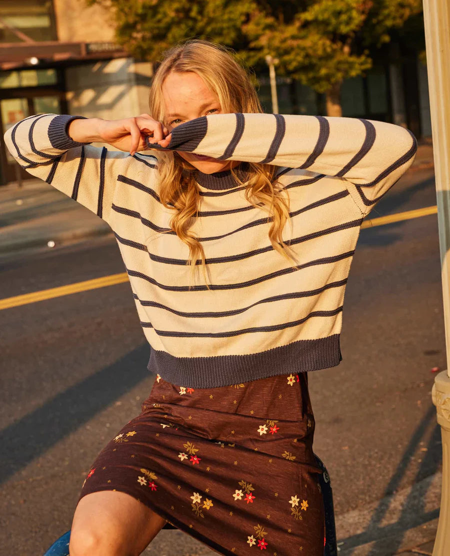 Toad & Co Bianca Crew Sweater | Navy & Cardamom