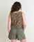 Toad & Co Sunkissed Button Back Tank | Black Floral