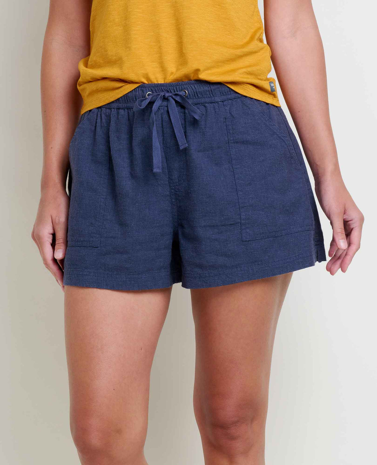 Toad & Co Taj Hemp Pull-On Short | Navy & Salt
