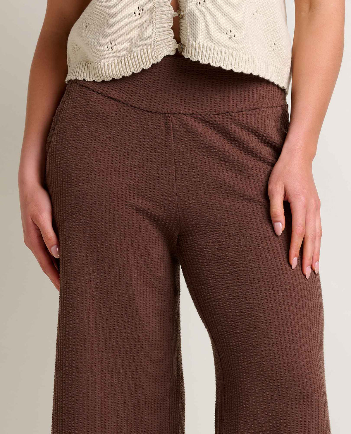 Toad & Co Chaka Wide Leg Crop Pant | Chestnut