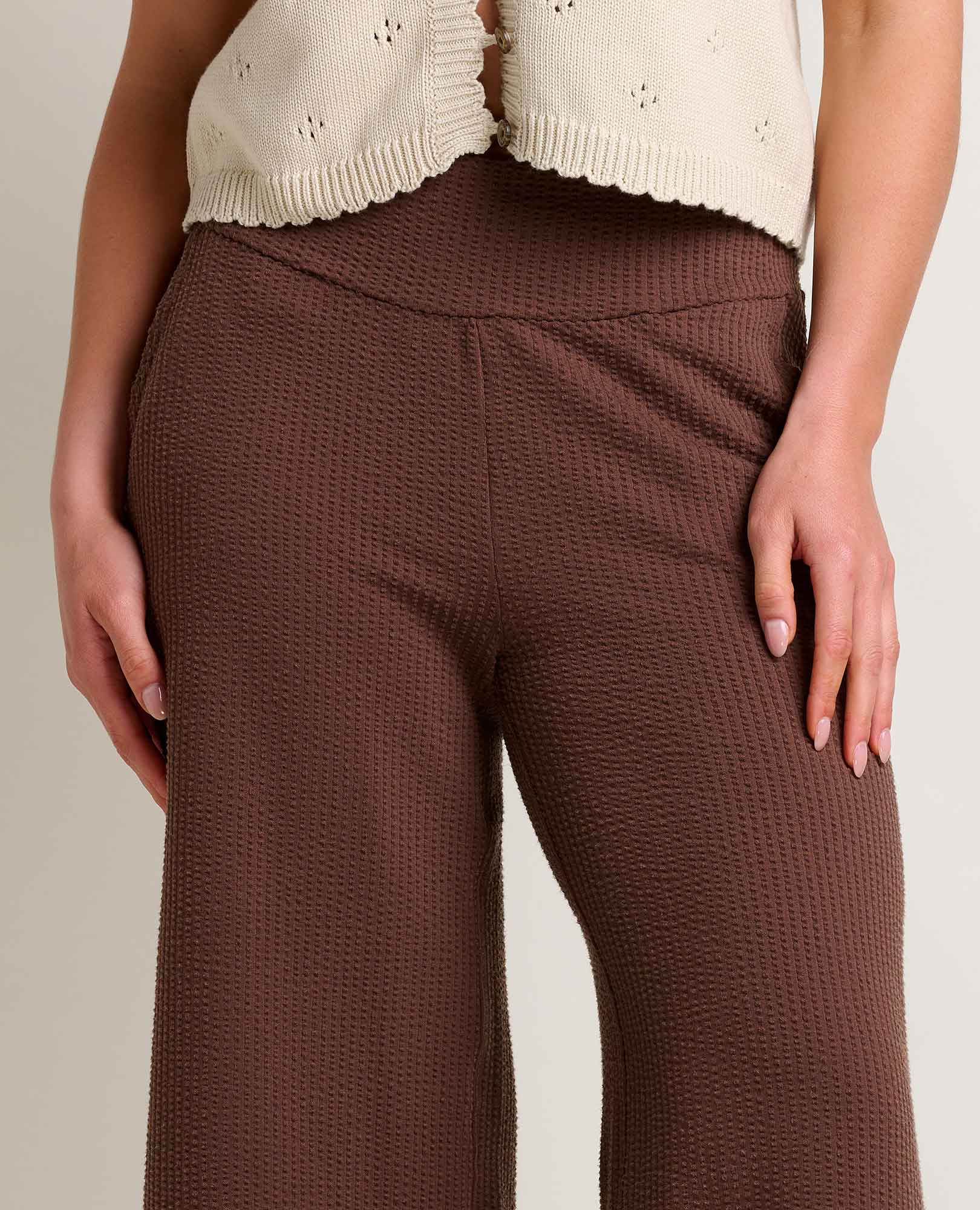 Toad & Co Chaka Wide Leg Crop Pant | Chestnut