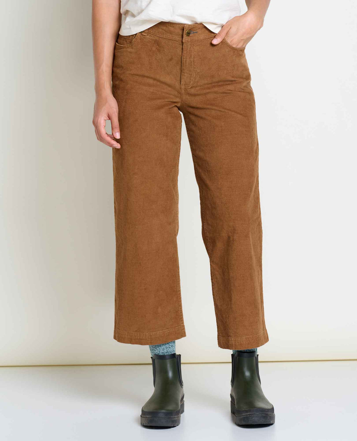 Toad & Co Women's Karuna Cord Wide Leg Pant | Brown Sugar
