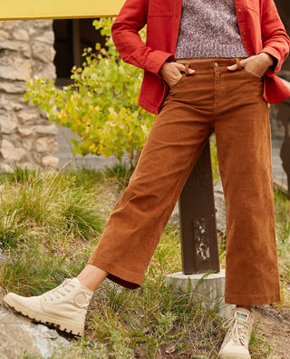 Toad & Co Women's Karuna Cord Wide Leg Pant | Brown Sugar