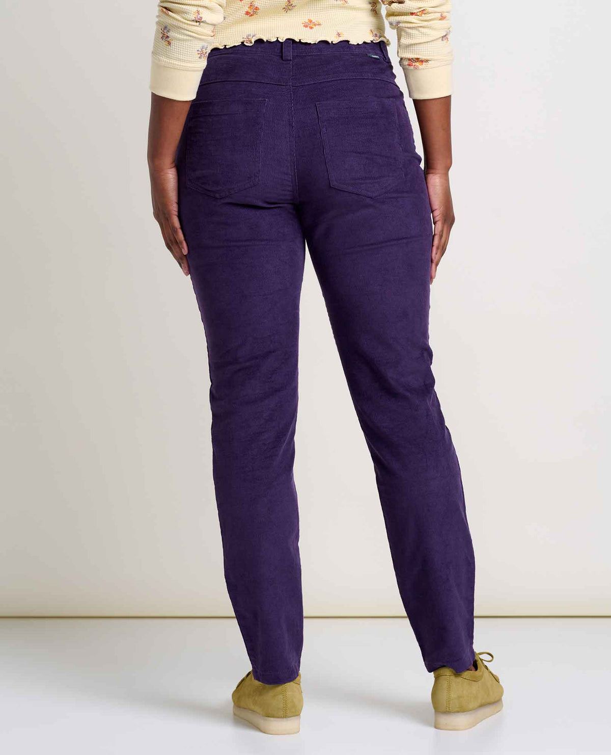 Toad & Co Karuna Cord 5 Pocket Skinny Pant | Black Currant