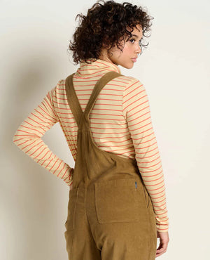 Toad & Co Scouter Cord Overall | Honey Brown
