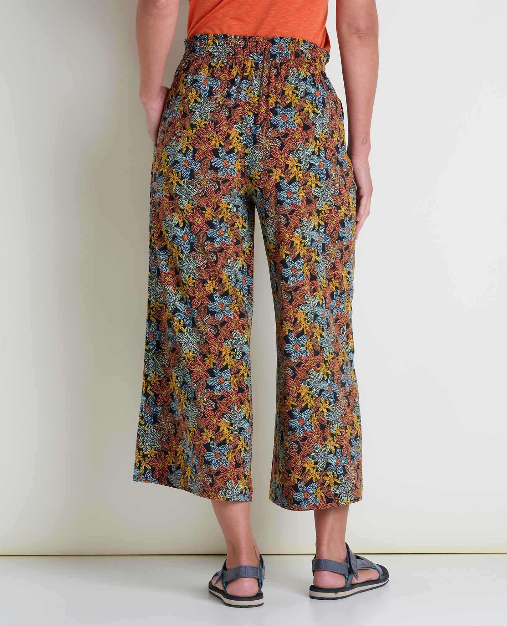 Toad & Co Sunkissed Wide Leg Pant | Black Floral