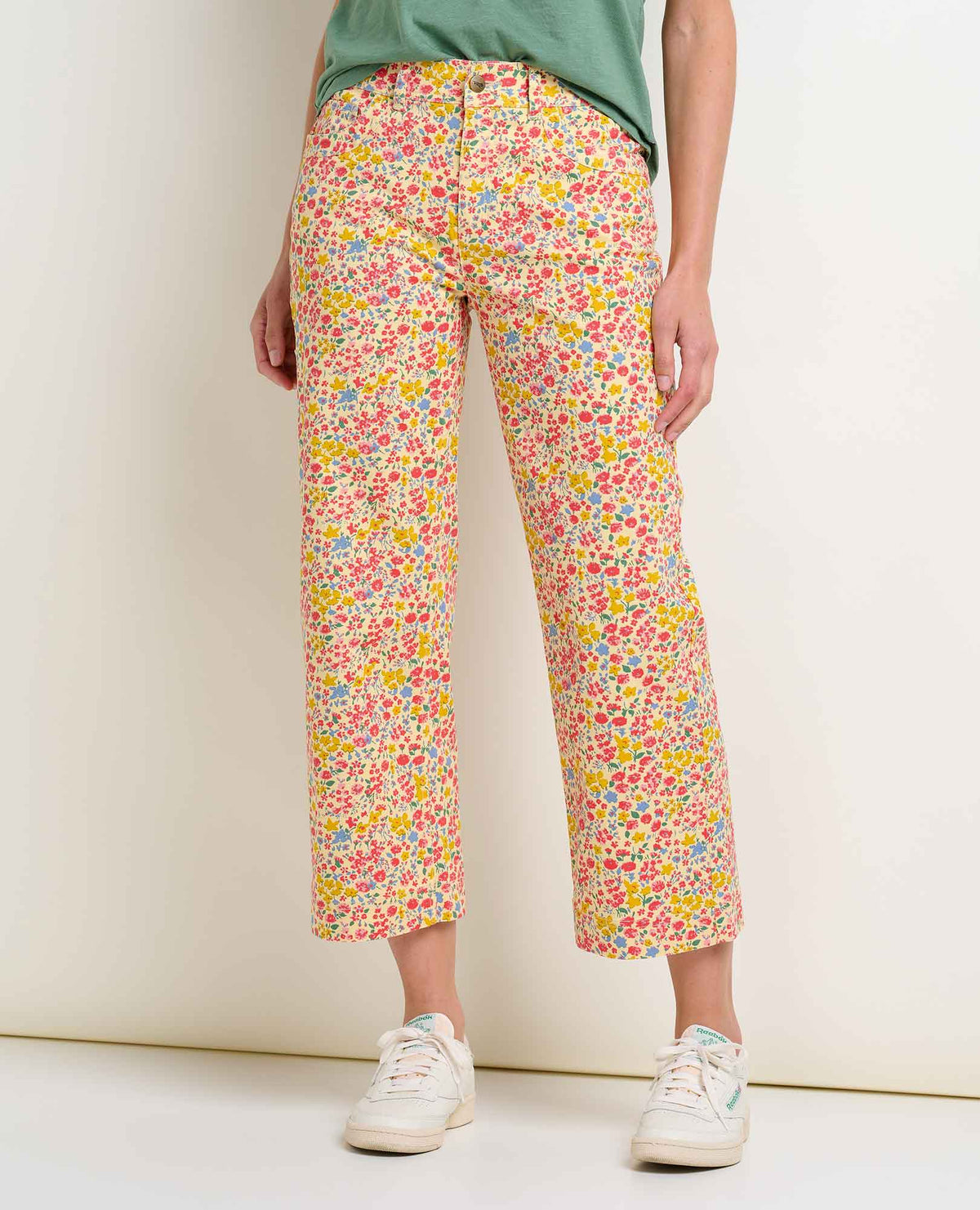 Toad & Co Earthworks Wide Leg Pant | Straw Ditsy & Aster