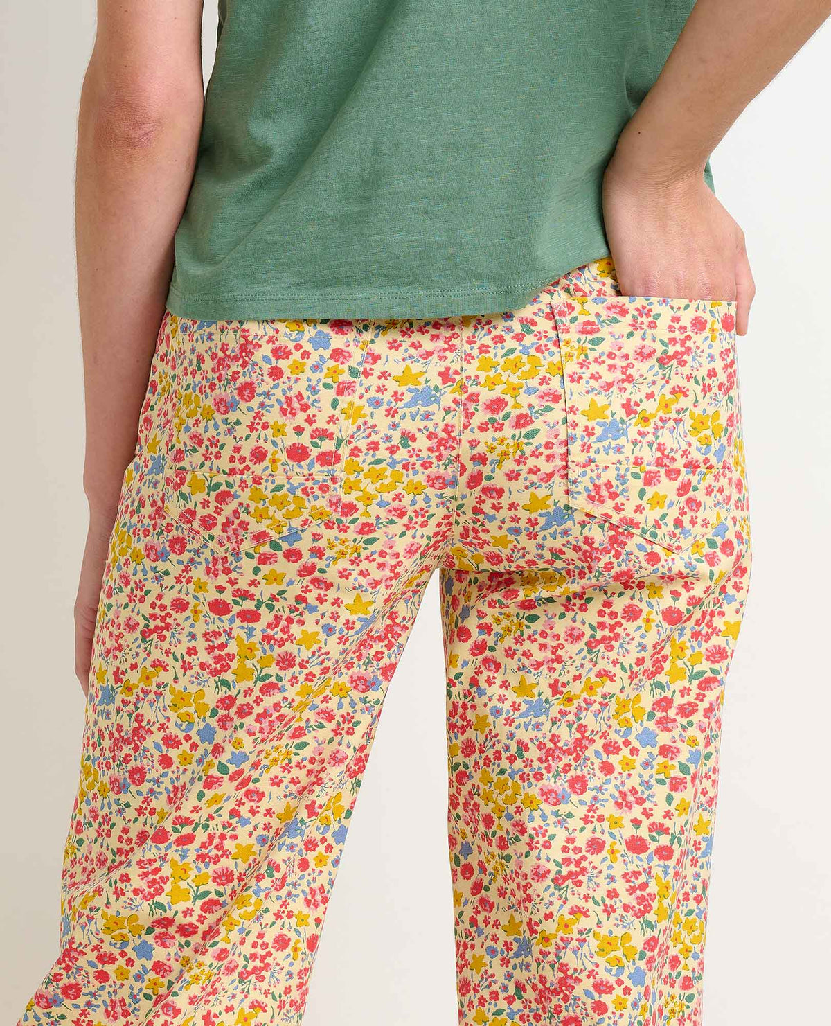 Toad & Co Earthworks Wide Leg Pant | Straw Ditsy & Aster