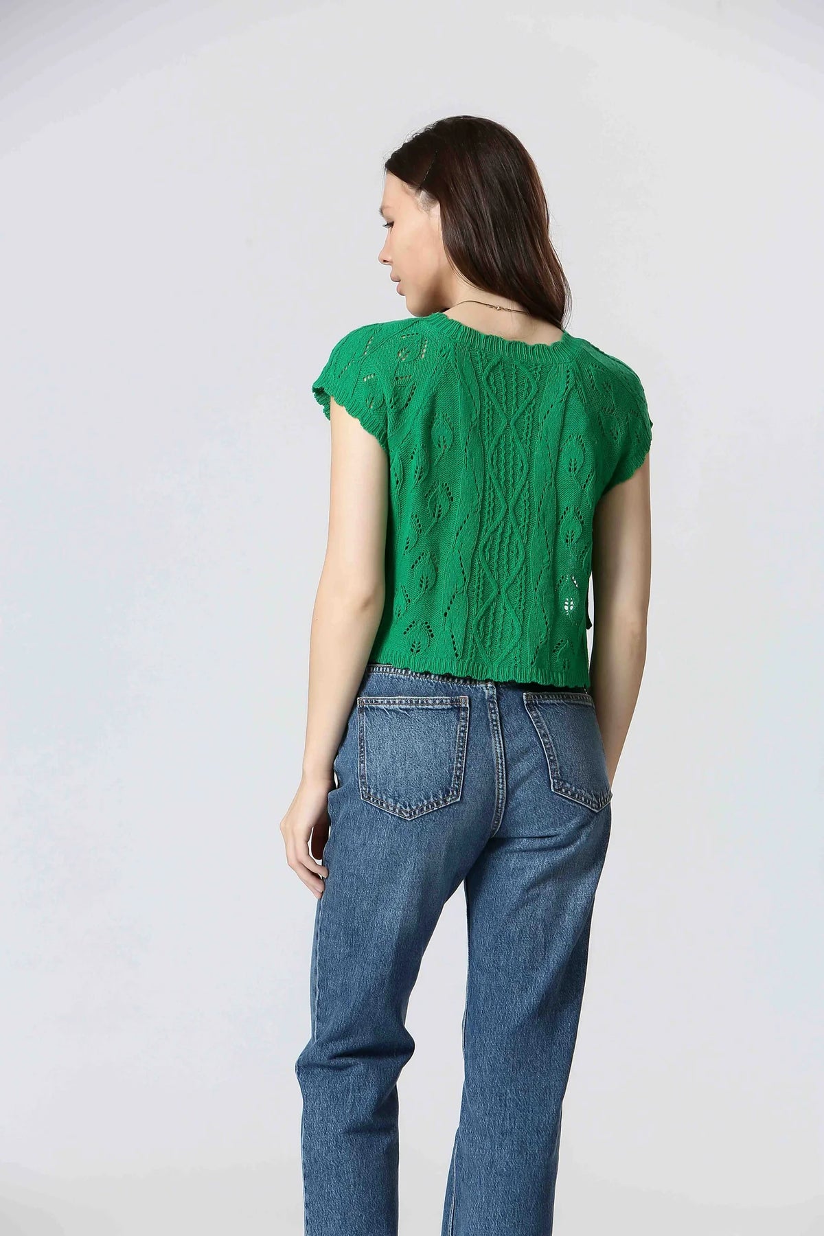 The Korner Knit Top | Green