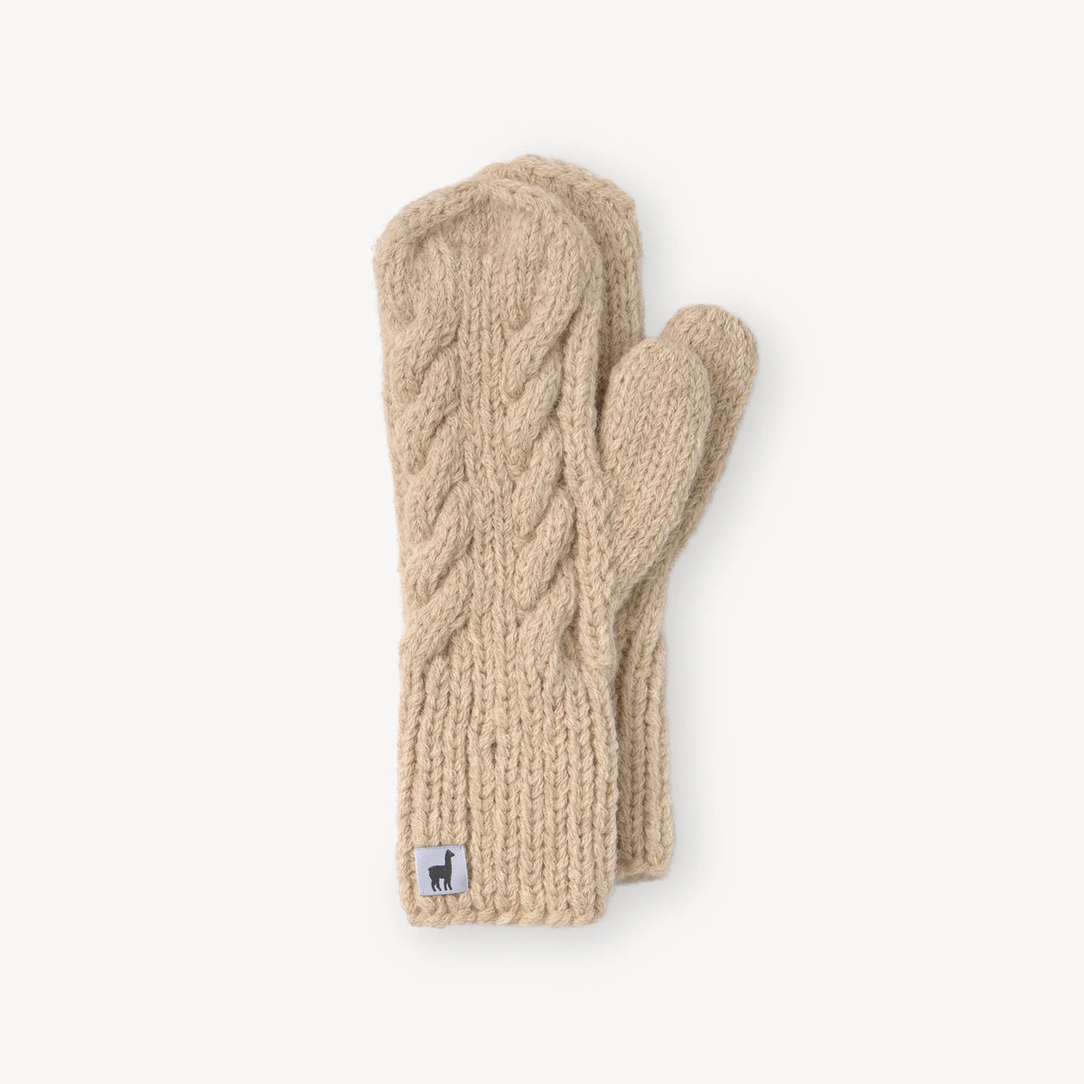 Pokoloko Hand-Knit 100% Alpaca Mittens | Black, Navy, Champagne