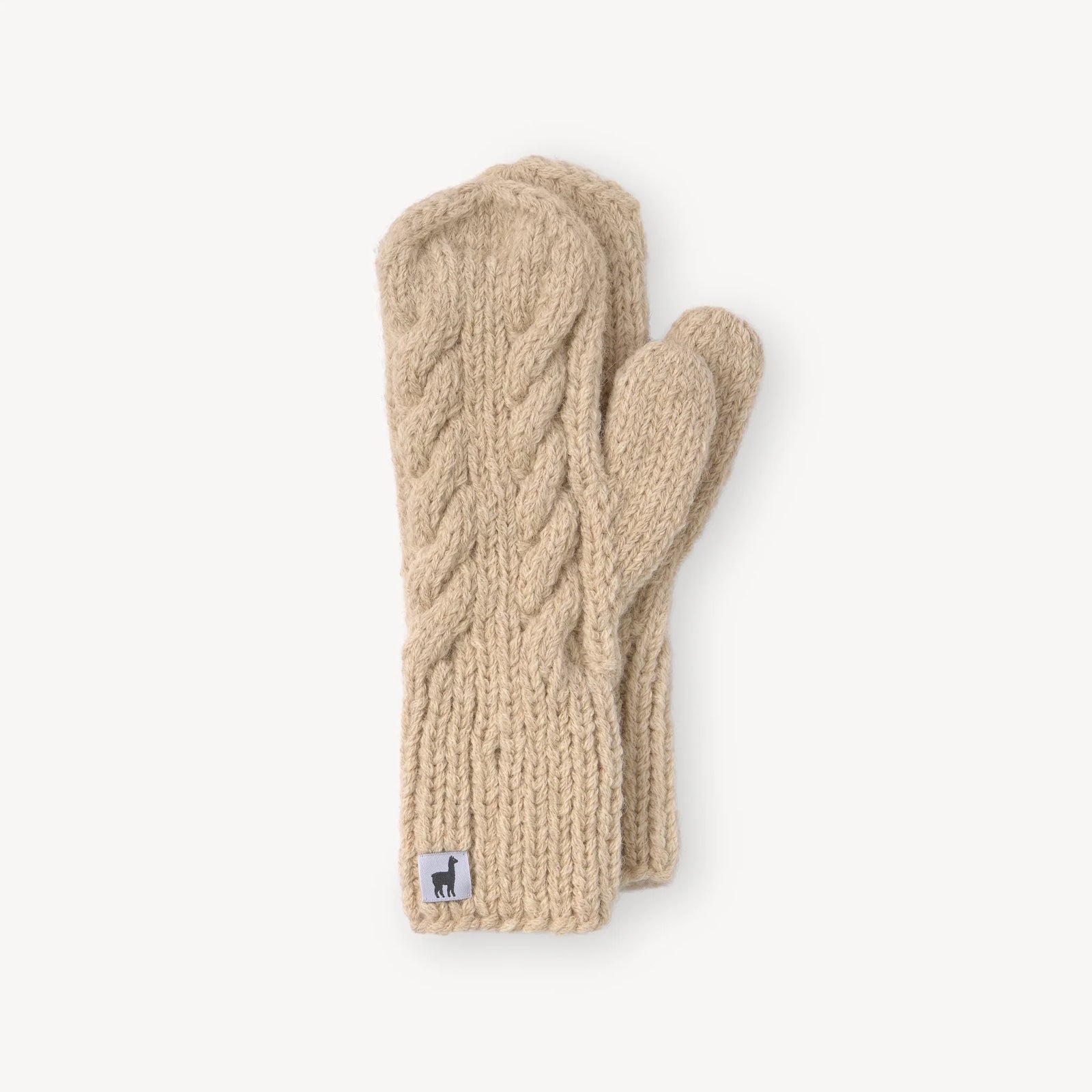 Pokoloko Hand-Knit 100% Alpaca Mittens | Black, Navy, Champagne