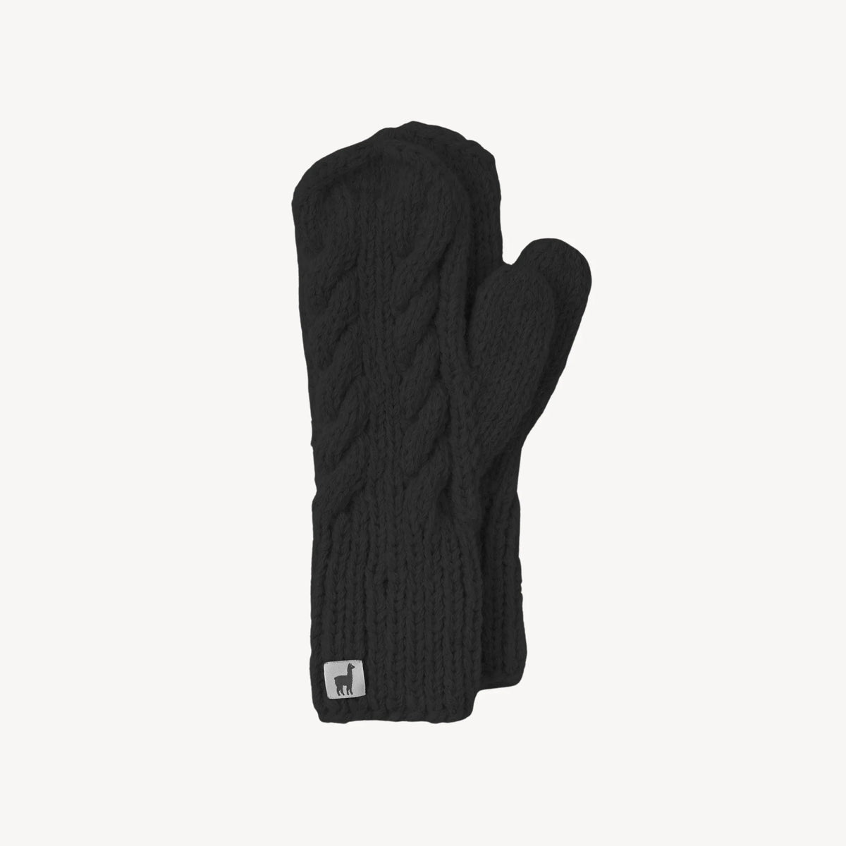 Pokoloko Hand-Knit 100% Alpaca Mittens | Black, Navy, Champagne