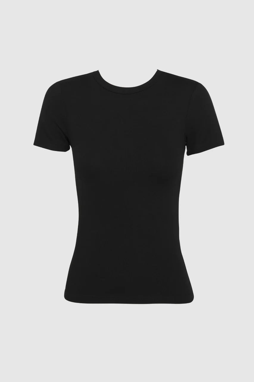 Madison The Label Tammy Baby Tee | Black + Sage